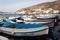 Wooden boats in the Balaklava Bay in Sevastopol in the Crimea