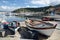 Wooden boats in the harbour in Marciana marina, Elba island, Tuscany, Italy