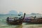Wooden boats. Peninsula of Railay. Krabi, Thailand.