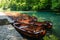 Wooden Boats on Plitvice Lakes