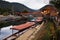 Wooden boats at Uji river, Kyoto