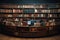 Wooden bookshelf proudly displays a collection of well loved books