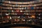 Wooden bookshelf proudly displays a collection of well loved books