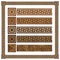 Wooden border ornament meandr, design parquet floor, seamless texture