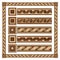 Wooden border ornament tape, design parquet floor