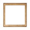 Wooden border photo frame washed golden minimalistic modern looking square