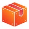 Wooden box flat icon. Cargo color icons in trendy flat style. Storage gradient style design, designed for web and app
