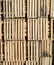 Wooden boxes stacked . Warehouse empty wooden containers