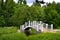 Wooden bridge in Alatskivi Castle hiking route