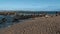 Wooden bridge at Ballycastle beach, Northern Ireland