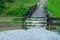 Wooden bridge in Bran, Romania.