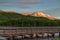 Wooden Bridge On Coldwater Lake