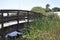 Wooden Bridge from Jardim Amalia Rodrigues Park in Lisbon