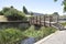 Wooden Bridge from Jardim Amalia Rodrigues Park in Lisbon