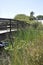 Wooden Bridge from Jardim Amalia Rodrigues Park in Lisbon