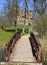 Wooden bridge in Jaunmokas palace