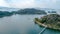 Wooden bridge at Kaeng Krachan Dam