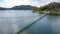 Wooden bridge at Kaeng Krachan Dam