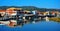 Wooden bridge in Lefkada Town. Greece