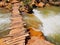 Wooden Bridge on Ouzoud River, Morocco