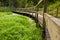 Wooden bridge path