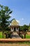 Wooden bridge in Thai Temple, The famous temple Wat Chulamanee from Phitsanulok, Thailand