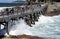 Wooden bridge to Bare Island