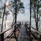 The wooden bridge will bring you to the sight of sea. The magic thing about the bridge is the material used from rice straw that p
