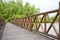 Wooden bridge, wood deck