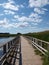 Wooden brigde over the Lake of Shining Waters, Prince Edward Island, Canada