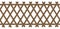 Wooden brown trellis-work fence