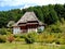 Wooden building at Barsana orthodox monastery, Maramures