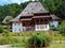 Wooden building at Barsana orthodox monastery, Maramures