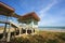 wooden building near beach of Marukhathaiyawan Palace in Cha-Am