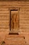 Wooden cabin door