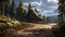 Wooden Cabin In Forest: Xbox 360 Graphics, Classical Landscapes, Hyper Realism