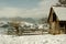 Wooden cabin in the mountains