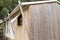 Wooden cabins for camping in summer camp