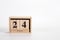 Wooden calendar June 24 on a white background