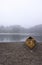 A wooden canoe on a beach