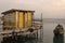 Wooden Canoe and Boathouse in Panama