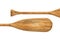 Wooden canoe paddle abstract