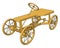 Wooden carriage, illustration, vector