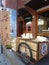 Wooden cart selling tofu shape soap in National Center for Traditional Arts, NCEFTA