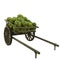 Wooden cart watermelons