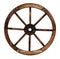 Wooden cart wheel