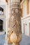 Wooden carved column, Uzbekistan