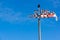 Wooden carved weather vane