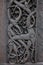 Wooden carvings on door jamb Urnes Stave Church Ornes Luster Sogn og Fjordane Norway Scandanavia