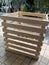Wooden case for small outdoors gardening tools